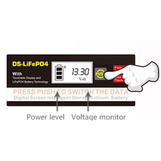 Outdo Lityum Akü 100Ah 12V LiFePO4 - Dijital Ekranlı