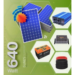 Solar Paket 660 W - TV, Büro Buzdolabı, Uydu, Lamba ve Şarj Aletleri